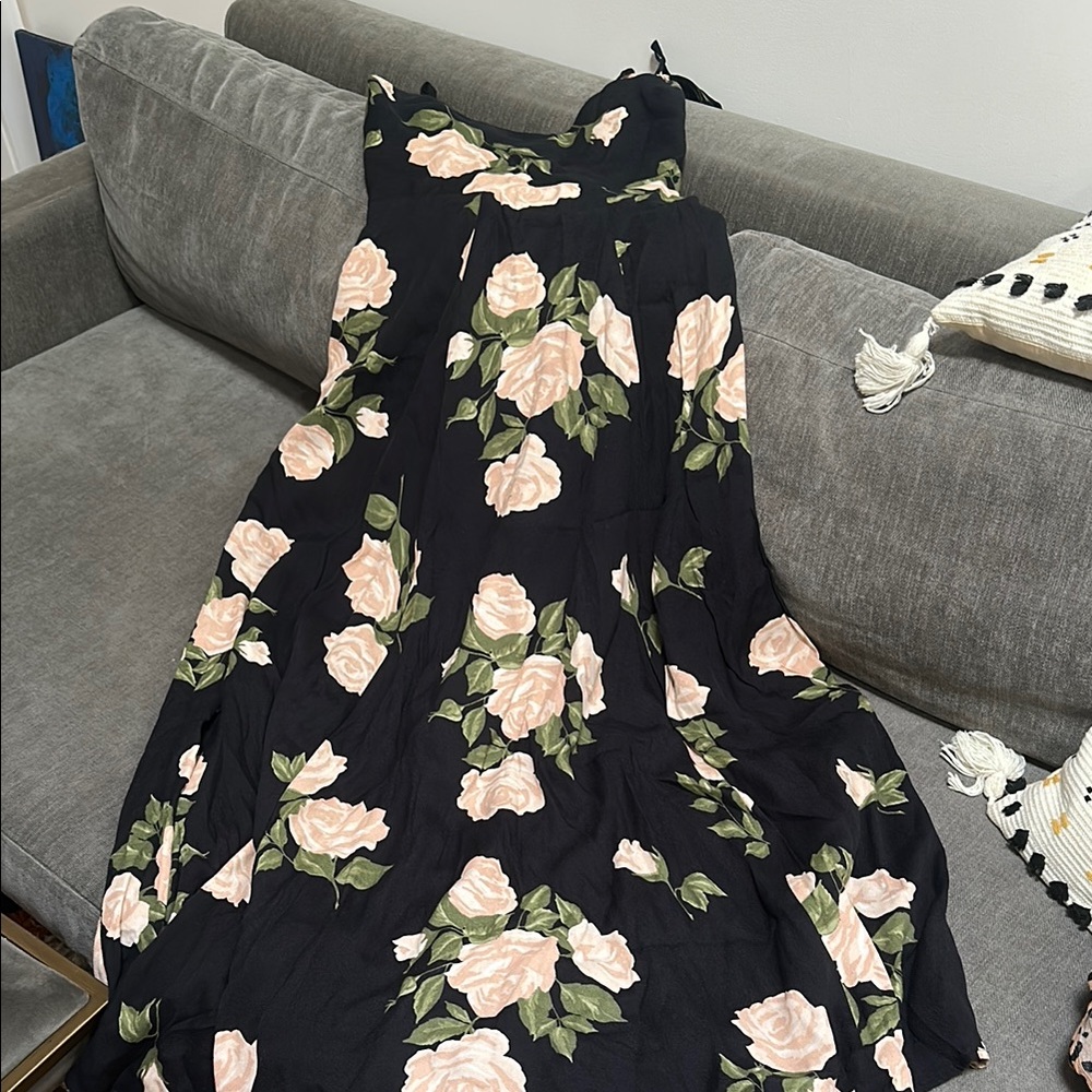 Reformation Venus Floral Poppy Dress